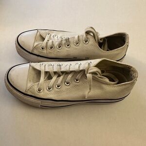 White platform converse